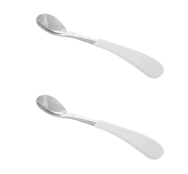 Avanchy - Stainless Steel Infant Spoons (2 Pack) Blue