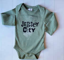 White Hector Printed Heavyweight Jersey Baby Onesie