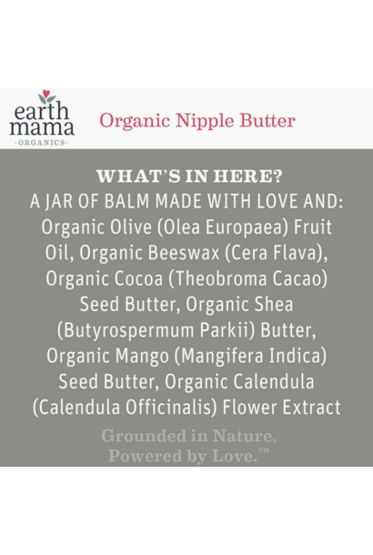 Earth Mama Organics - Natural Nipple Butter 2 OZ