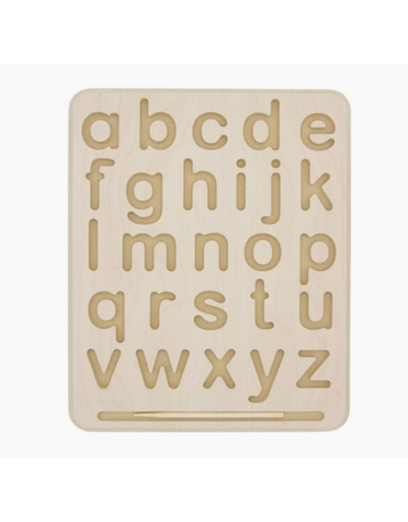 Begin Again Toys Begin Again - Wooden Alphabet & Numbers Tracing Board Lowercase