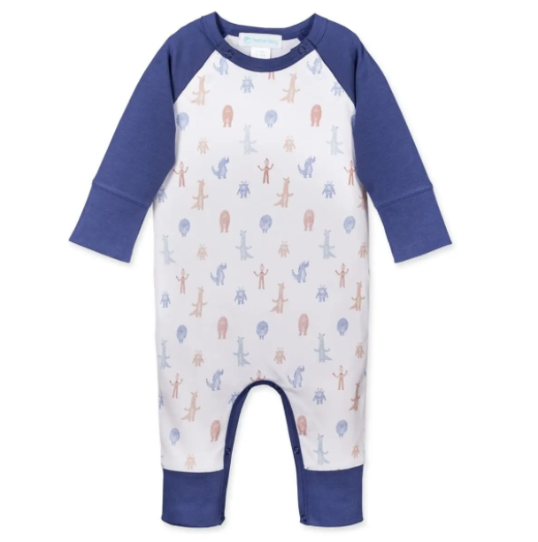 Feather Baby Feather Baby - Sailor Sleeve Romper