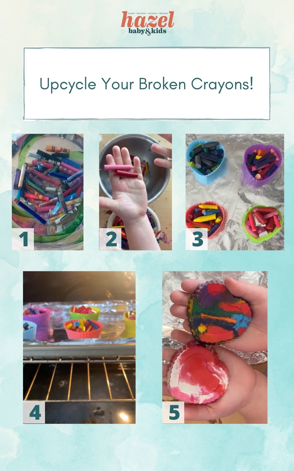 Crayon Recycling & Upcycling DIYs for Kids: Make Fun Shapes With
