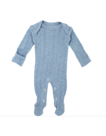 L'ovedbaby L'ovedbaby - Lap Shoulder Footed Overall Pointelle