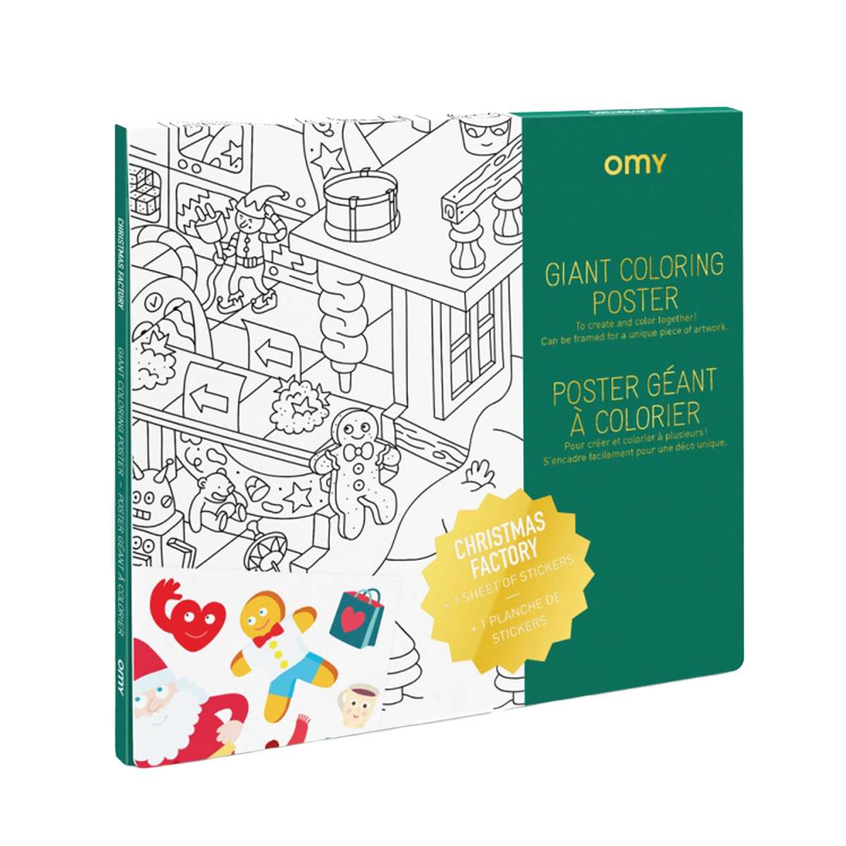 OMY Poster Géant et Stickers Home - Omy
