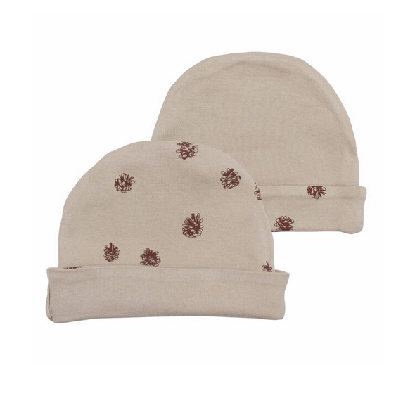 L'ovedbaby L'ovedbaby - Reversible Beanie Oatmeal 0-6m