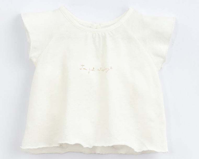 Play Up Play Up - Frill Sleeve Tshirt