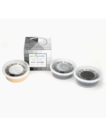 Eco Kids Eco Kids - Dough 3 Pack Gray Scale Colors