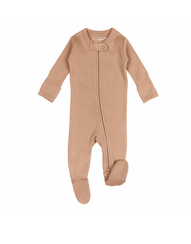 L'ovedbaby L'ovedbaby - Organic Zipper Footed Overall Nutmeg 12-18