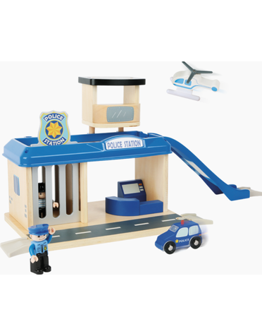 Legler USA Inc Hauck Toys - Police Station Playset w/ Accessories