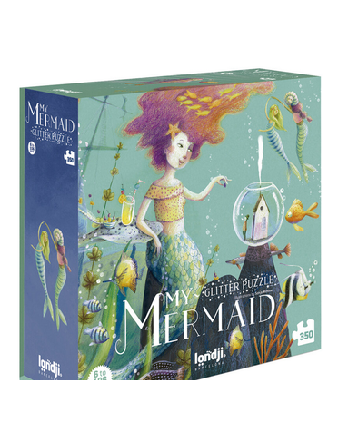 Magic Forest Ltd Magic Forest - Mermaid Glitter Puzzle 350 pcs