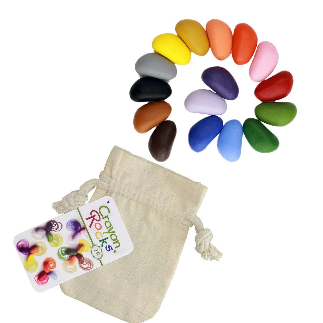 Crayon Rocks - 8 Colors in Muslin Bag