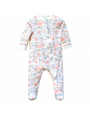 Feather Baby Feather Baby - Zipper Footie with Ruffle
