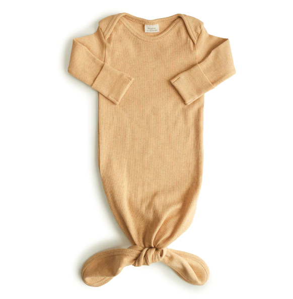 Mushie Mushie - Ribbed Knotted Baby Gown