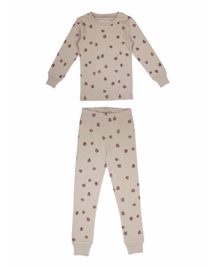 L'ovedbaby L'ovedbaby - PJ Set Oatmeal Pinecone 2T