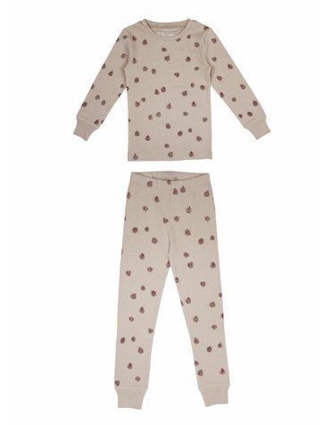 L'ovedbaby L'ovedbaby - PJ Set Oatmeal Pinecone 2T