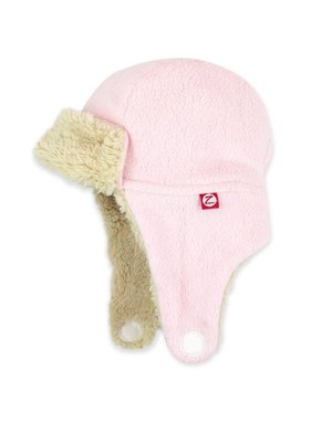 Zutano Zutano - Toddler Cozie Furry Trapper Hat Baby Pink 2T