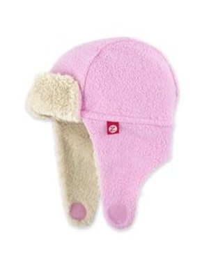 Zutano Zutano - Toddler Cozie Furry Trapper Hat Hot Pink 2T