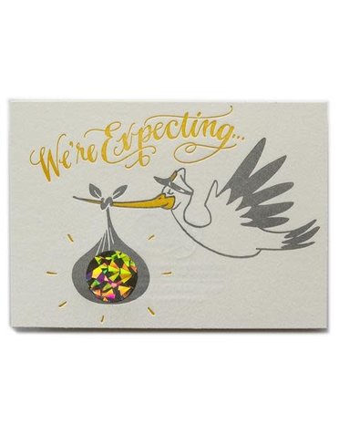 Ladyfingers Letterpress Ladyfingers Letterpress Scratch Off Stork (Boy)