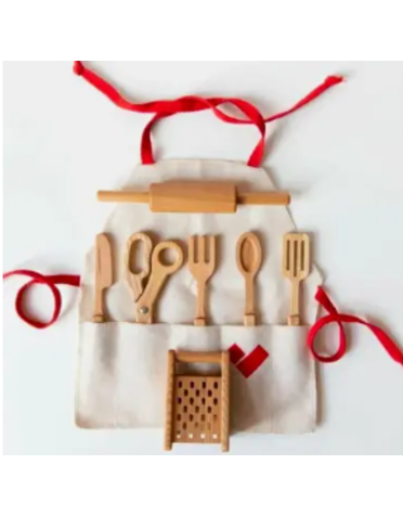 PoppyBabyCo PoppyBabyCo - Wooden Kitchen Playset Accessories