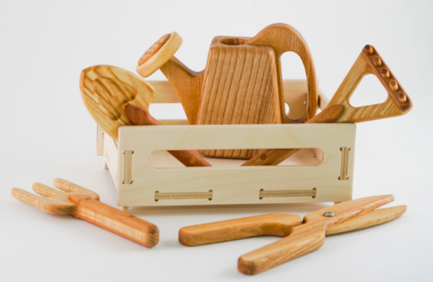 PoppyBabyCo PoppyBabyCo - Wooden Gardening Set For Kids