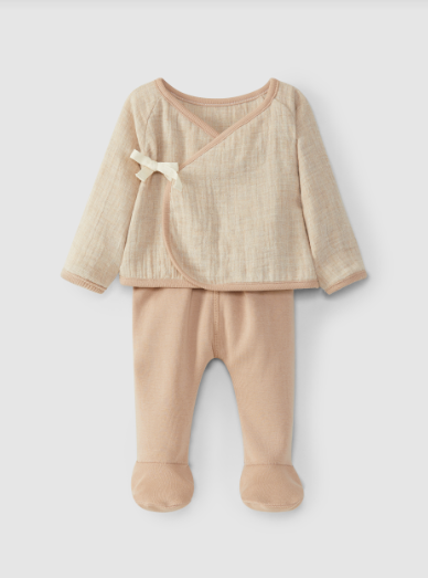 Snug Snug - Kimono Top & Footie Pant Set