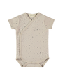 babyclic Babyclic - Short Sleeve Bodysuit Twinkle Siberian Grey 9-12