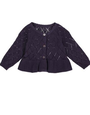 Musli Musli - Knit Rib Cardigan Dark Lilac 6-9