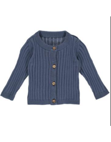 Musli Musli - Knit Rib Cardigan Indigo 9-12