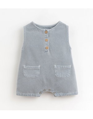 Play Up Play Up - Denim Jumpsuit Care 9-12