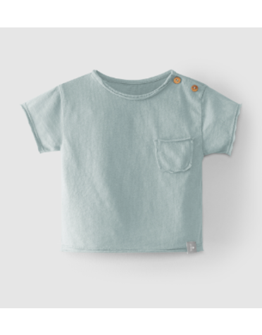 Snug Snug - T-Shirt Mint Blue Solid 3-6