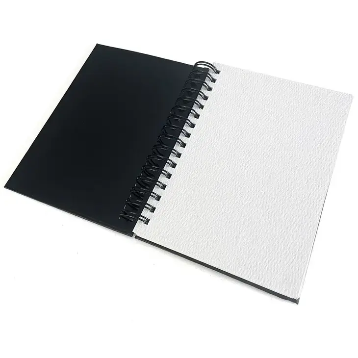 Black Water Colour Paper Pad 12 Sheets 360g/140lb. size 29.7 x 21 cm (A4) /  8.3 x 11.7