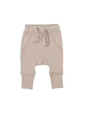 L'ovedbaby L'ovedbaby - Harem Joggers Oatmeal 0-3