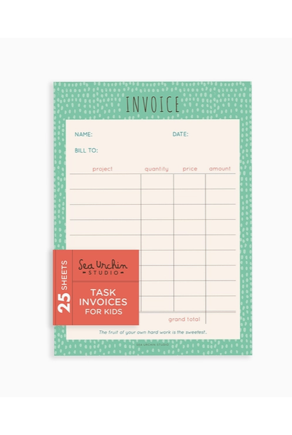 Sea Urchin Studio - Notepad | Invoices for Kids