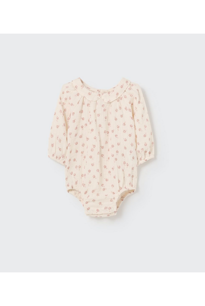 My Little Cozmo - Floral Gauze Muslin Romper