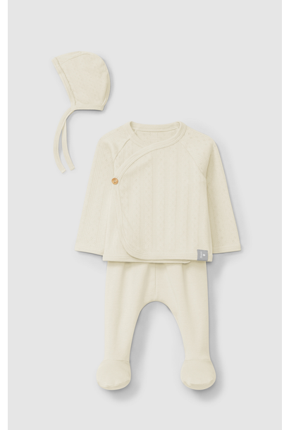 Snug - Pointelle Kimono Set