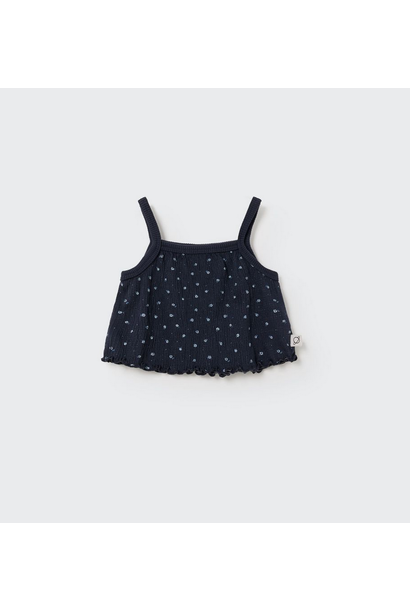 My Little Cozmo - Floral Gauze Crop Top