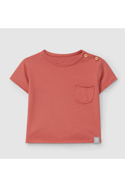 Snug - Shirt w/ Pocket S/S Peach 12-18