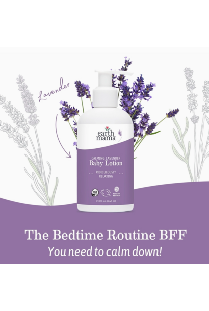 Earth Mama Organics - Calming Lavender Baby Lotion 8oz