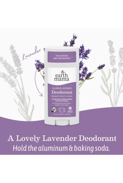 Earth Mama Organics - Calming Lavender Deodorant 2.65oz