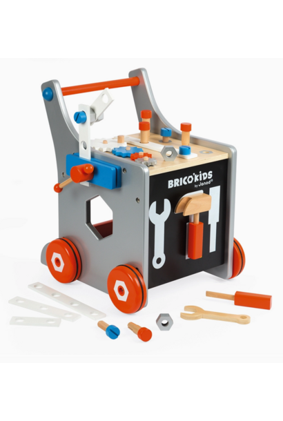 Janod - Brico Kids | Magnetic DIY Trolley/Walker