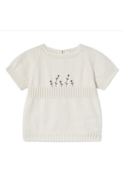 Li + Me Embroidered Knit Tee Shirt