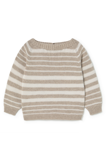 Li + Me - Irregular Striped Knit Sweater