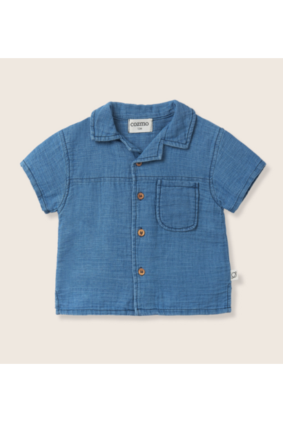 My Little Cozmo - Denim Gauze Shirt
