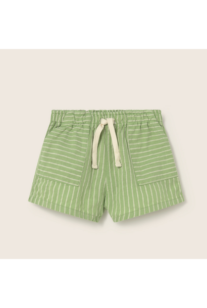 My Little Cozmo - Striped Linen-Look Shorts