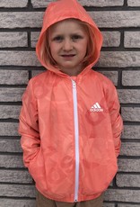 KIDS WINDBREAKER CORAL/WHITE