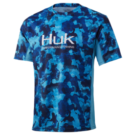 huk icon X KC refraction camo blue ss med