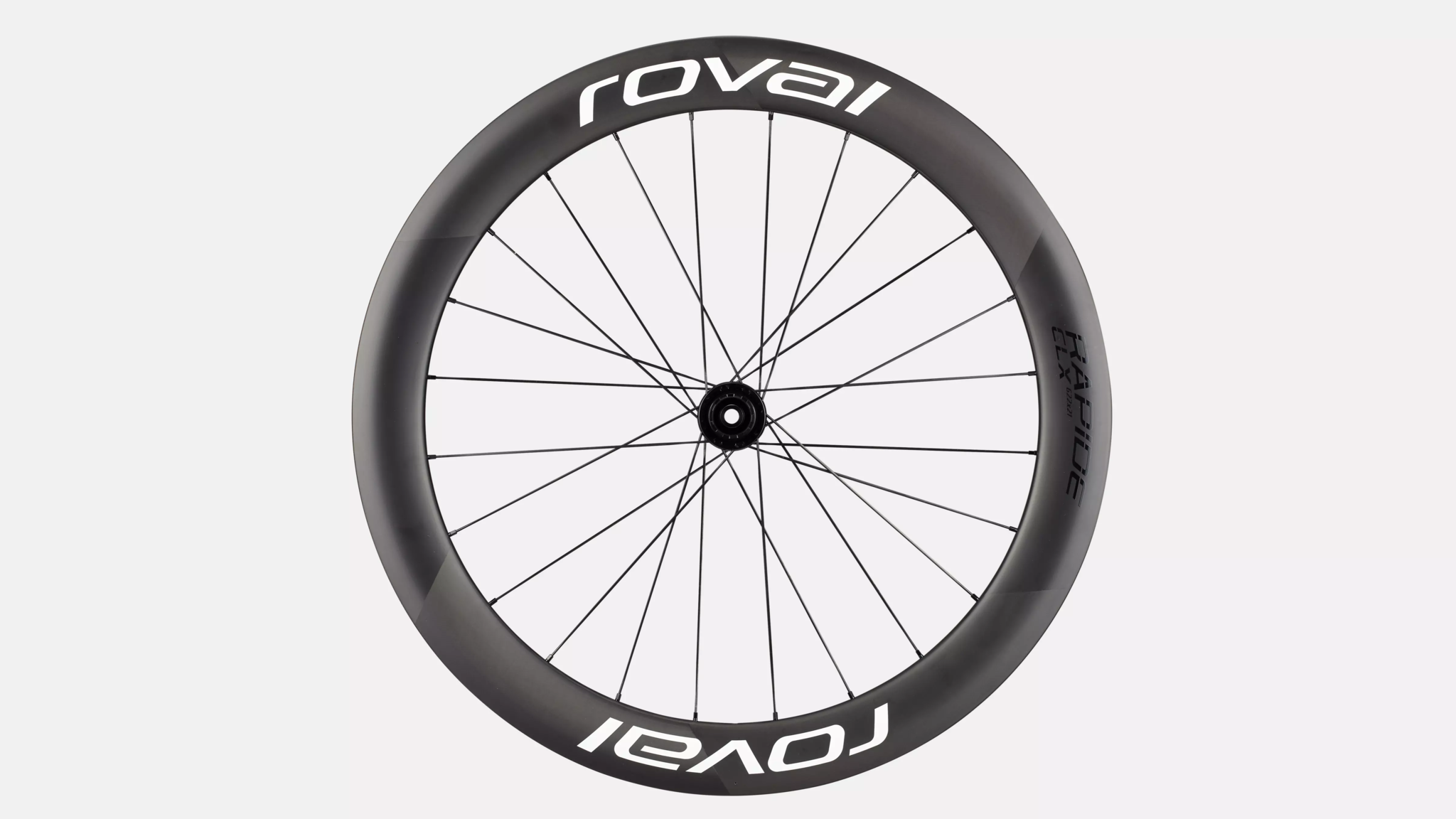 Roval Rapide CLX2 arrière satin carbon/gloss wht 700C
