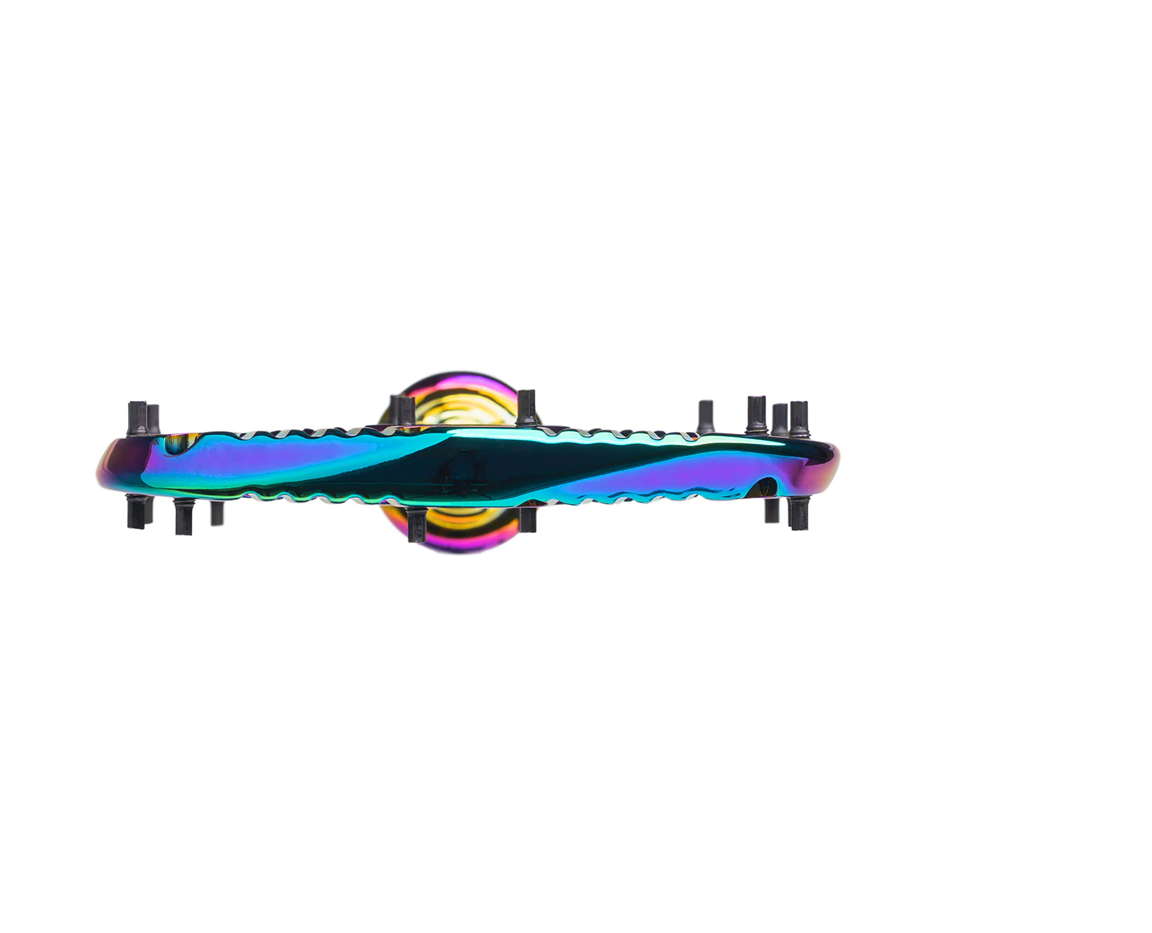 One Up Aluminium pedals oil slick