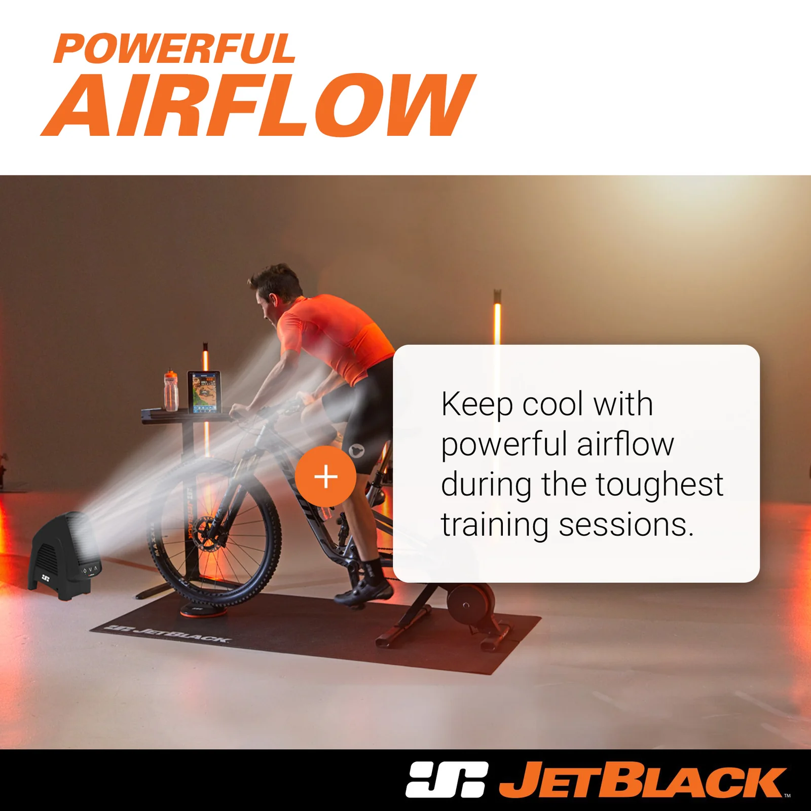 Jetblack Ventilateur Noir