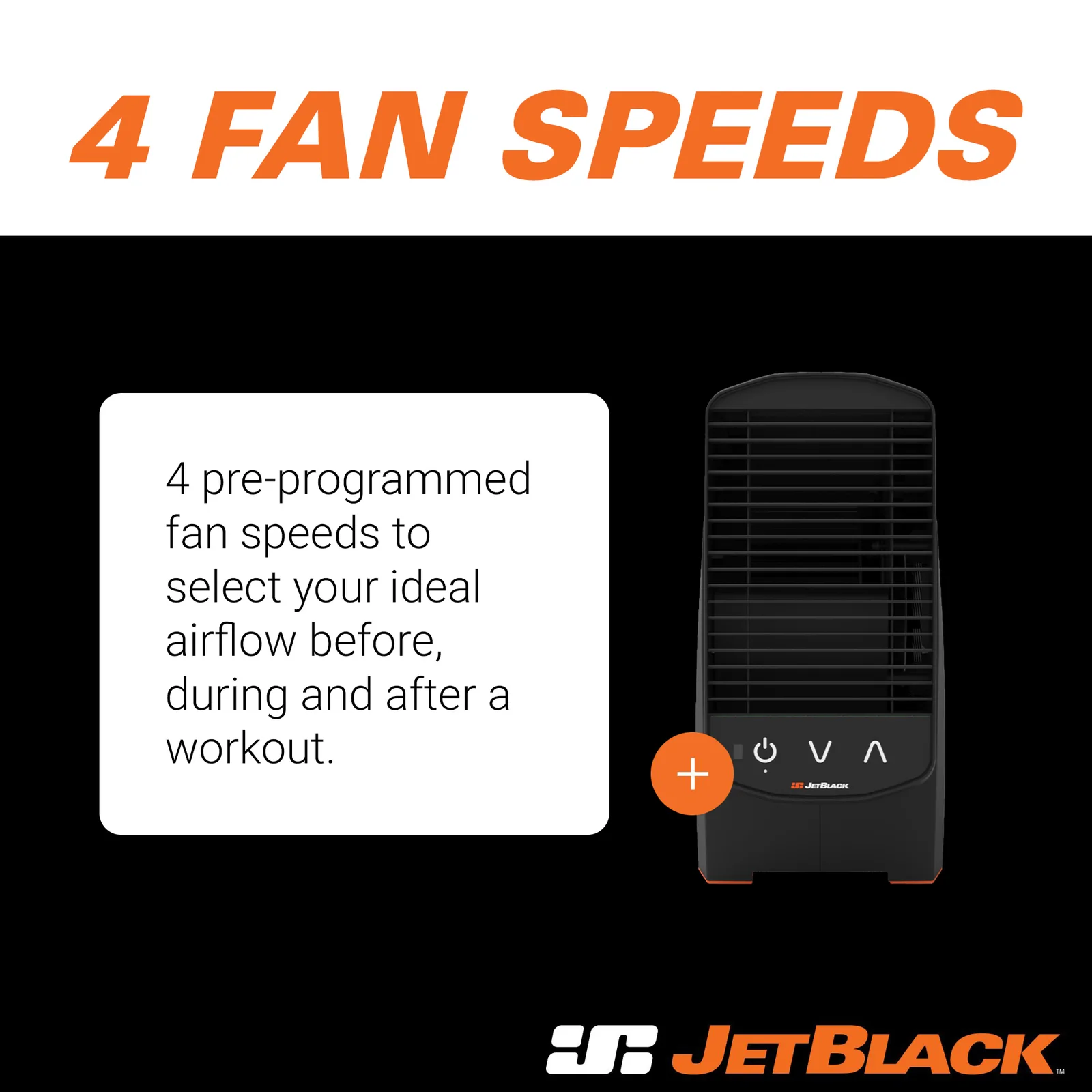 Jetblack Ventilateur Noir